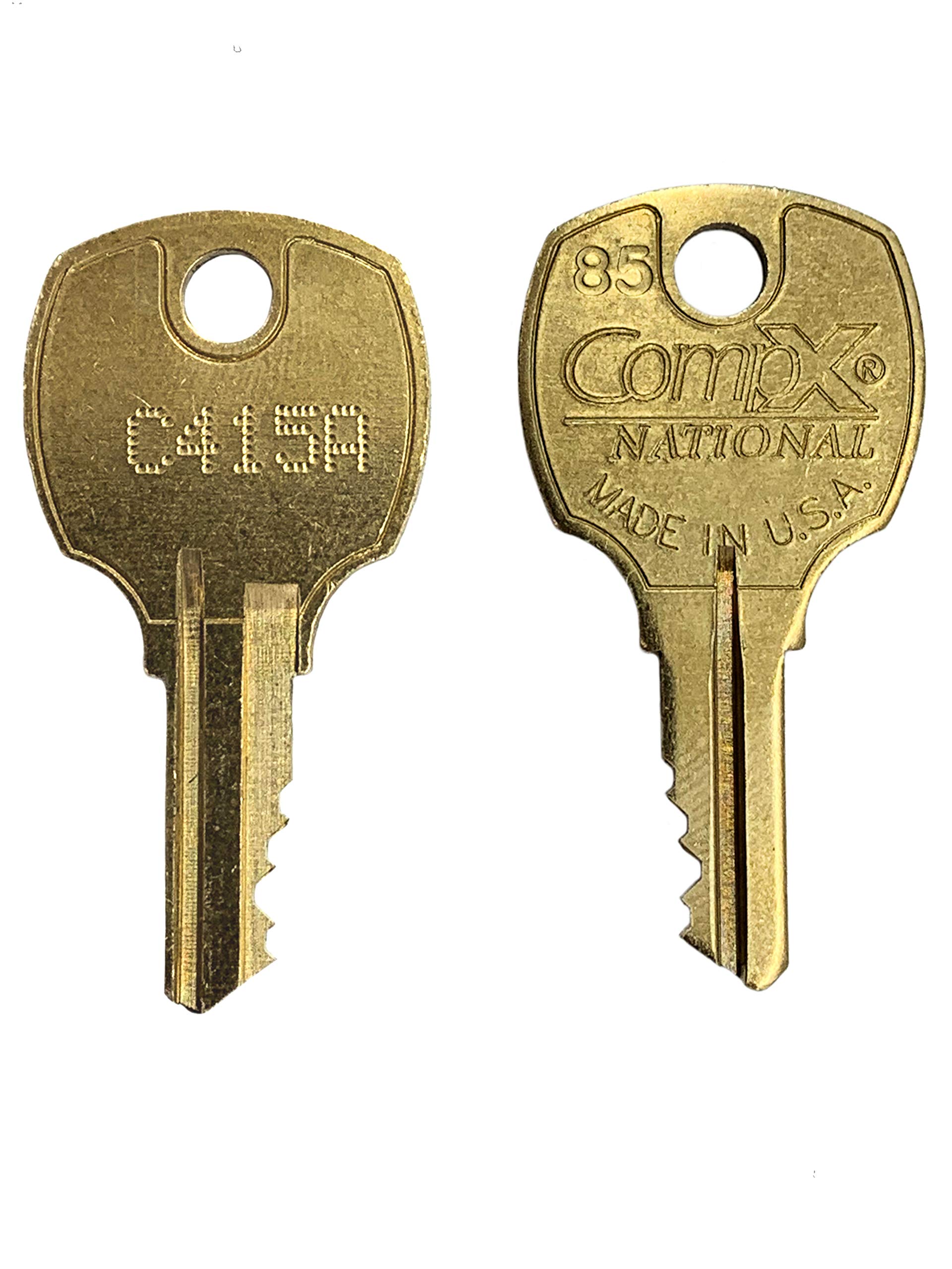 C415A Keys-(2 Keys Only) for Stock Locks, Cam Locks, Locks